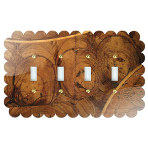 Sassy Oysterwood Acrylic Switch Plates
