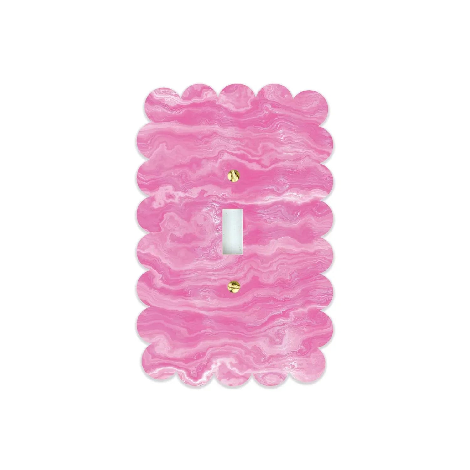 Sassy Pink Agate Acrylic Switch Plates