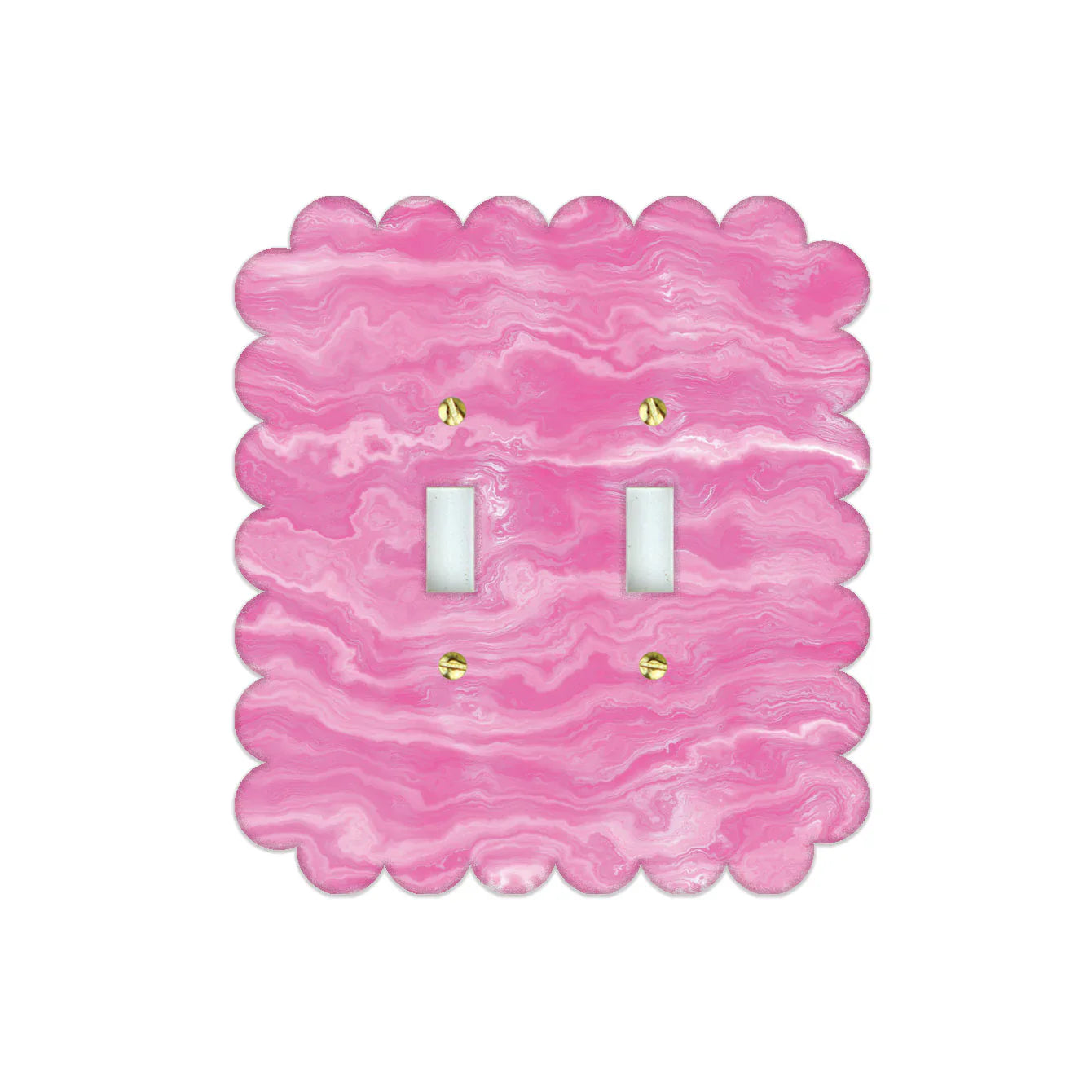 Sassy Pink Agate Acrylic Switch Plates