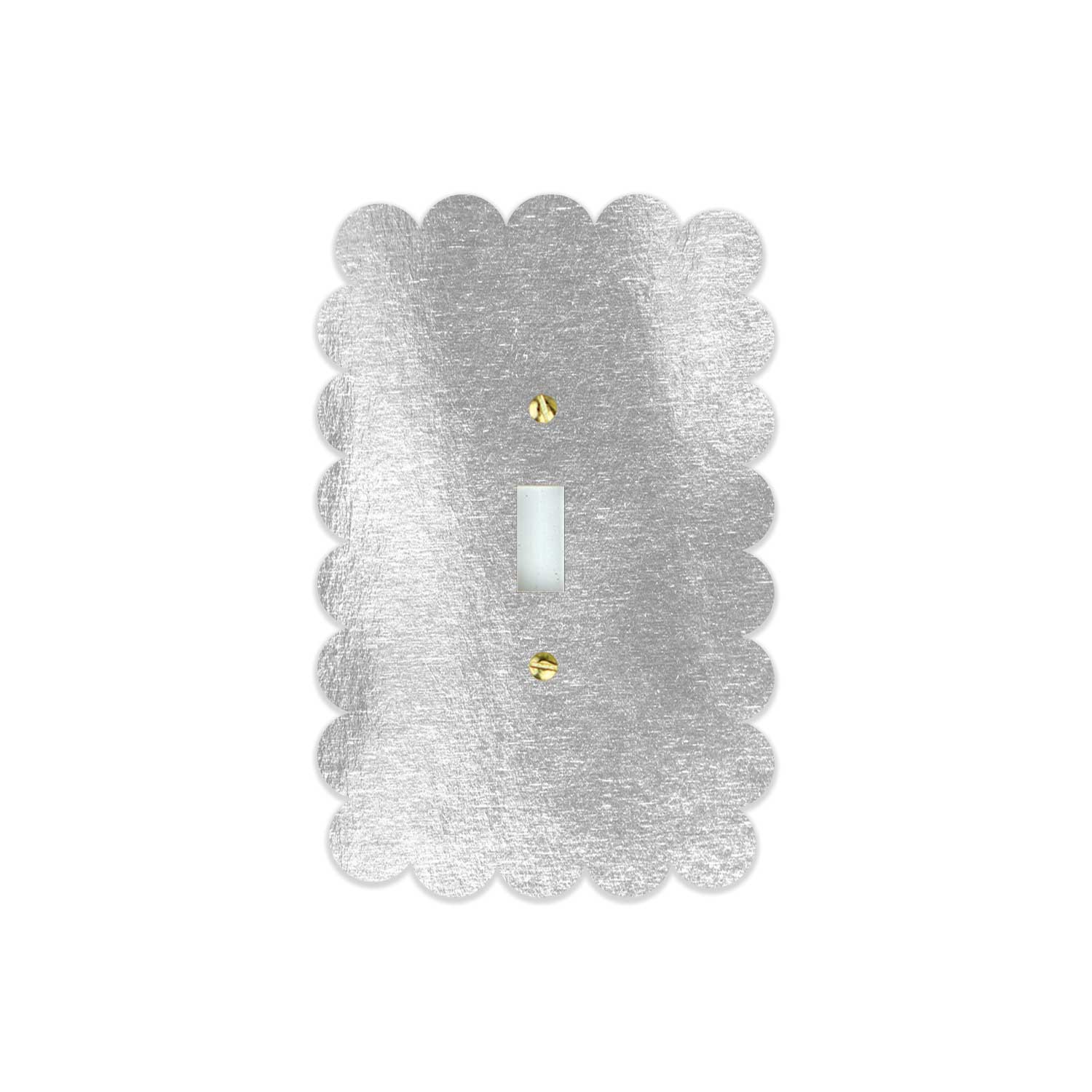 Sassy Silver Leaf Acrylic Switch Plates