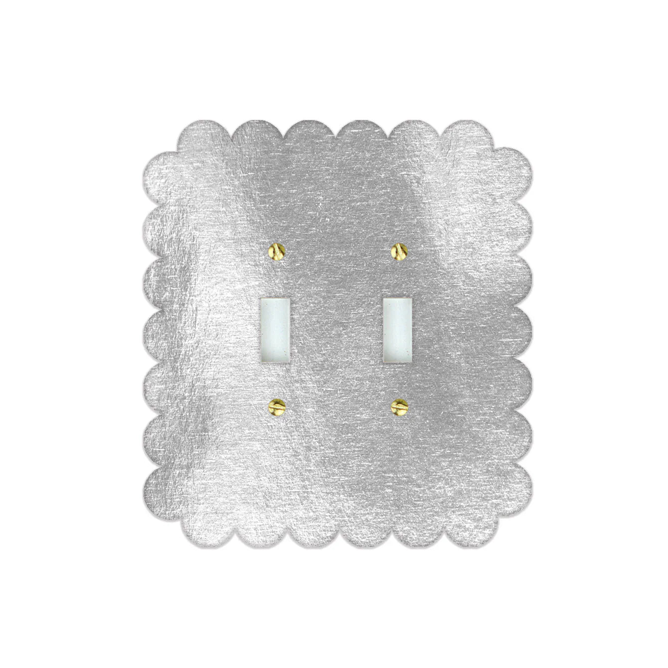 Sassy Silver Leaf Acrylic Switch Plates