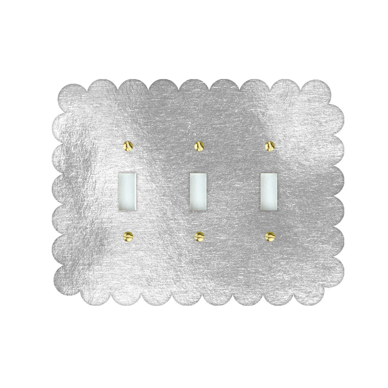 Sassy Silver Leaf Acrylic Switch Plates