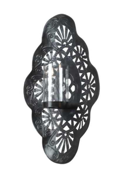 Large Pierced Wall Sconce