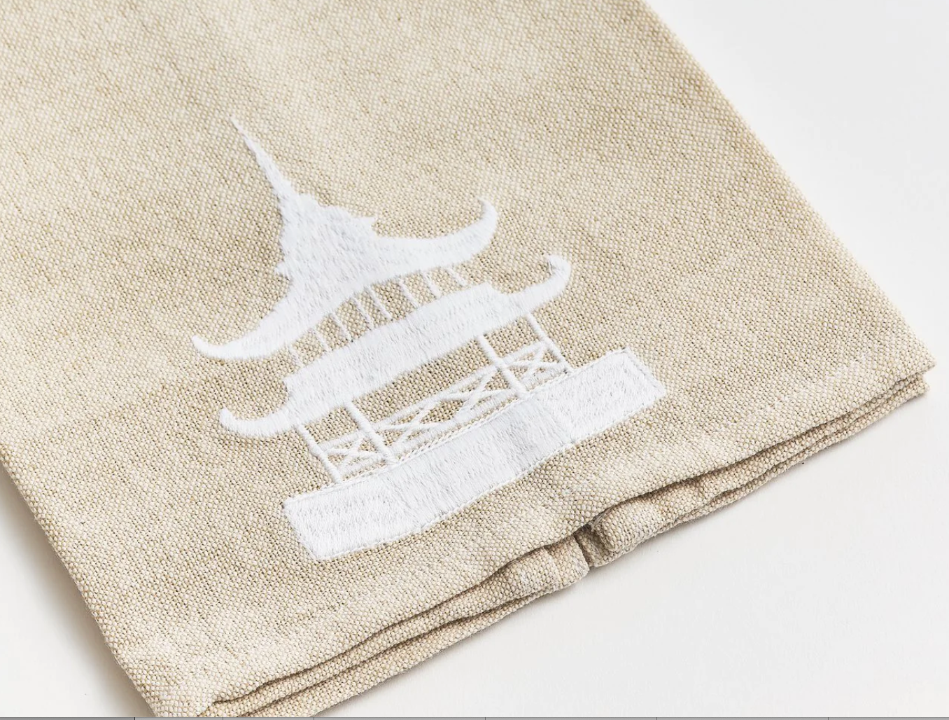 Temple Tip Towels Tan, Set of 2