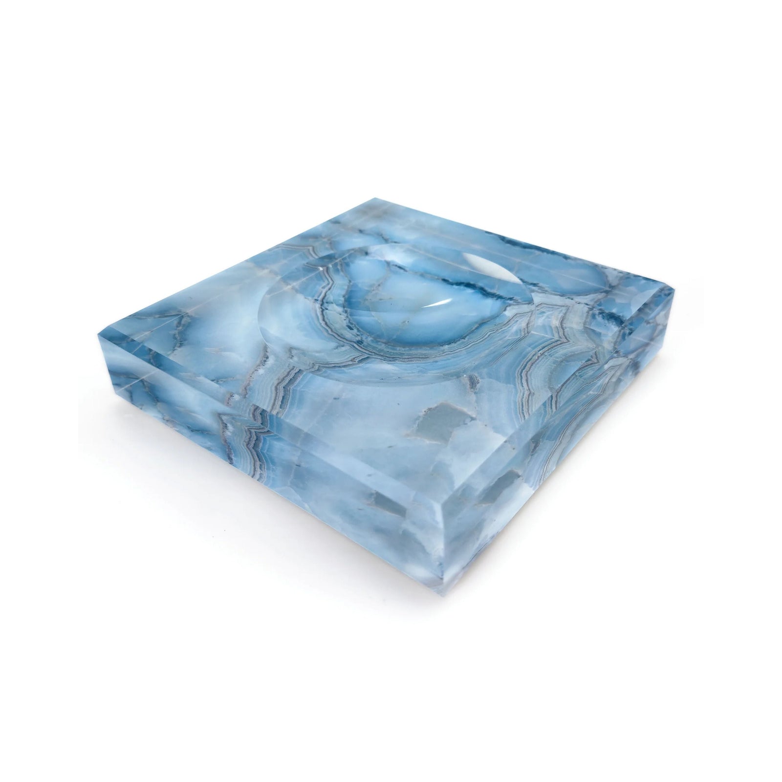 Blue Quartz Trinket Bowl