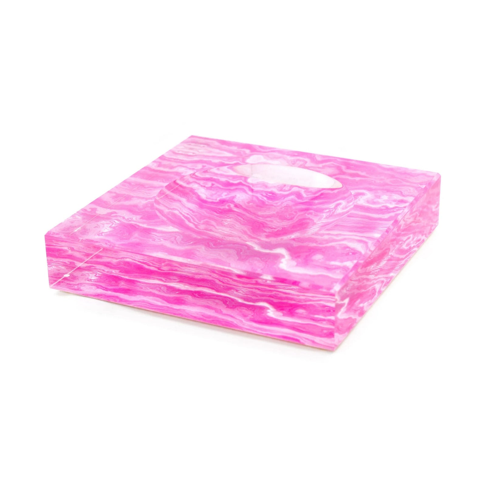 Pink Agate Trinket Bowl