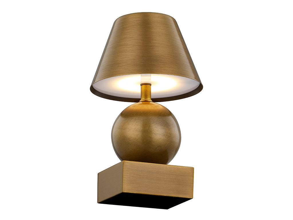 Silas Rechargeable Table Lamp in Brass