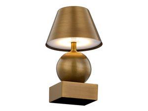 Silas Rechargeable Table Lamp in Brass