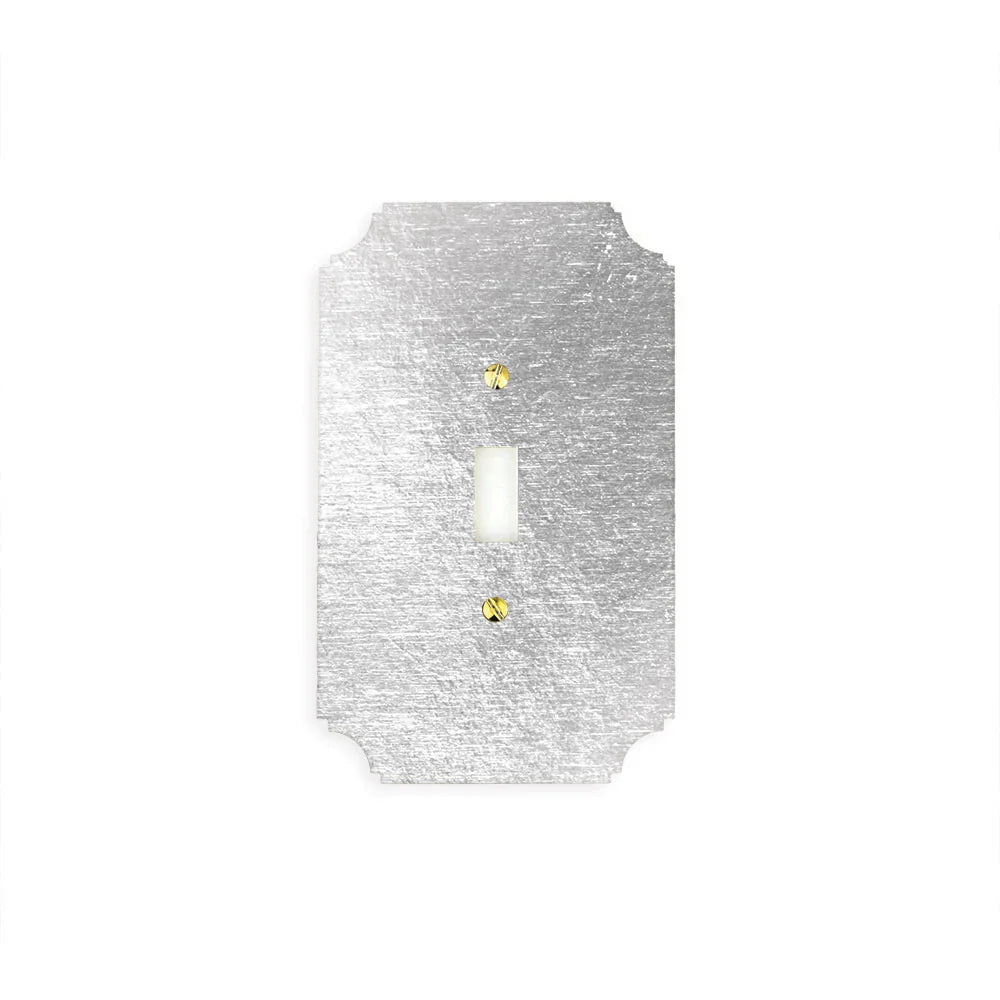 Silver Leafed Acrylic Switch Plates