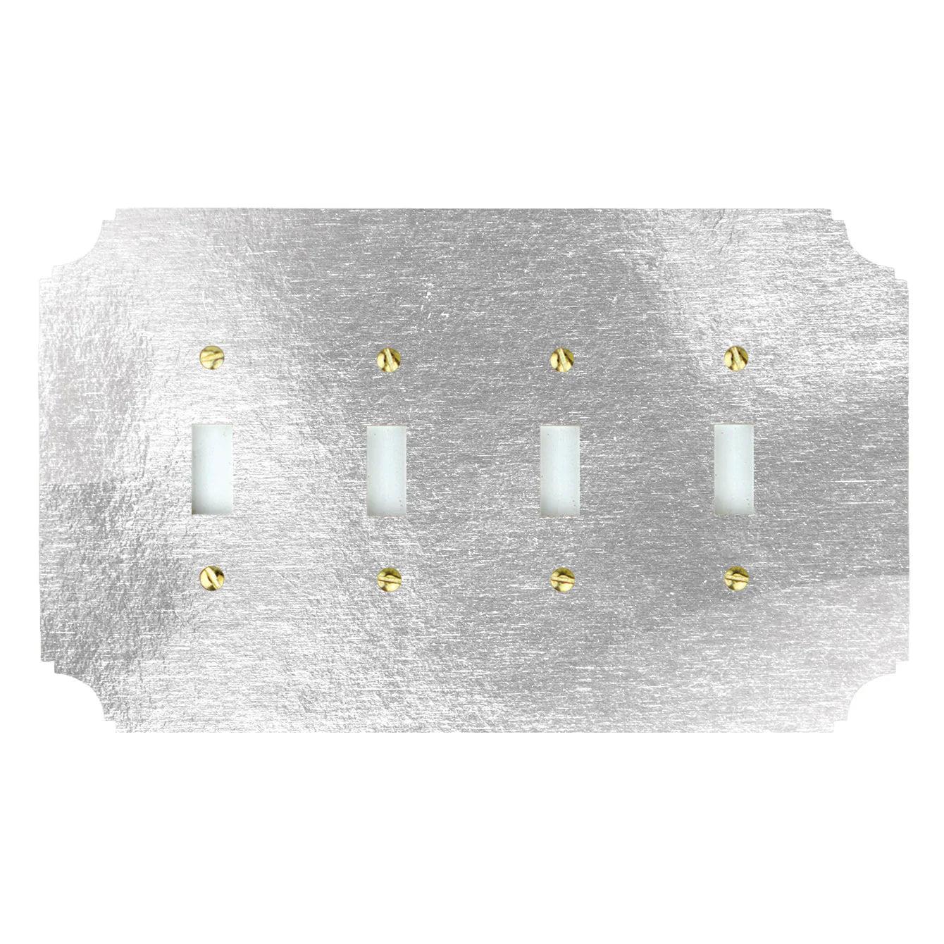 Silver Leafed Acrylic Switch Plates
