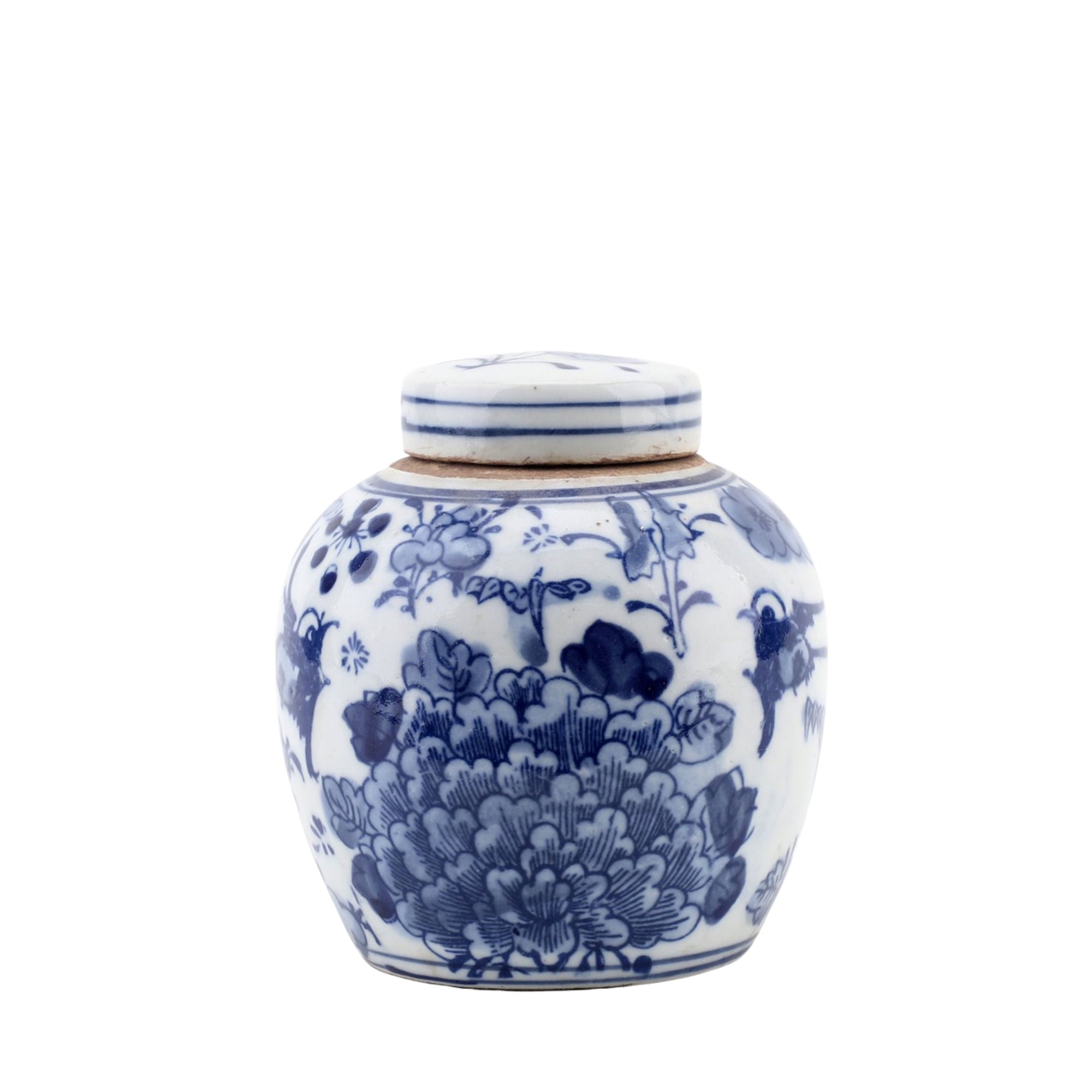 Blue and White Small Bulb Jar