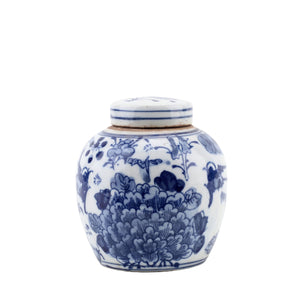 Blue and White Small Bulb Jar