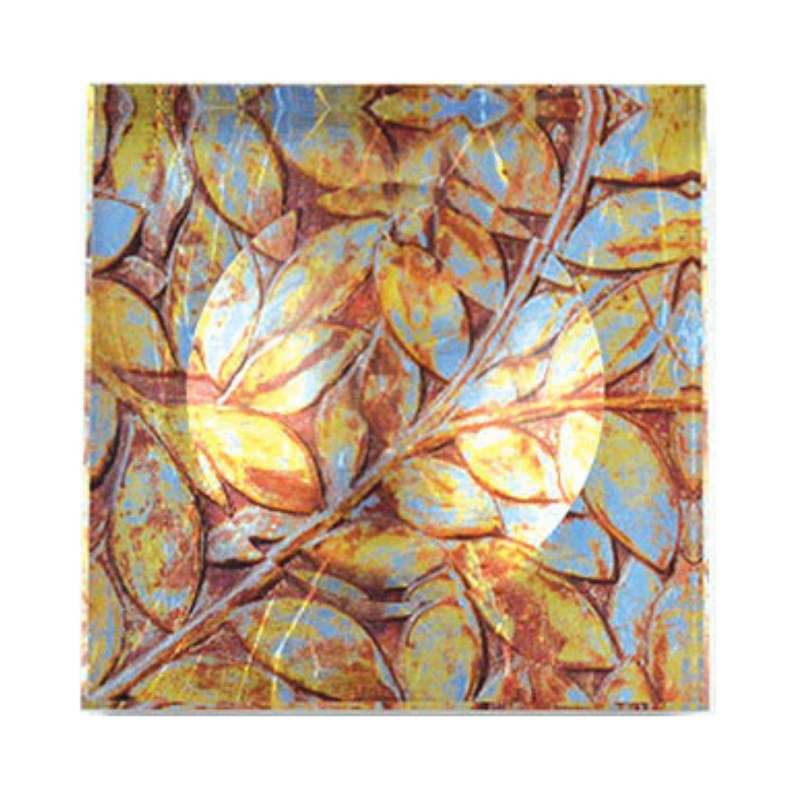 Blue & Silver Leaf Trinket Bowl