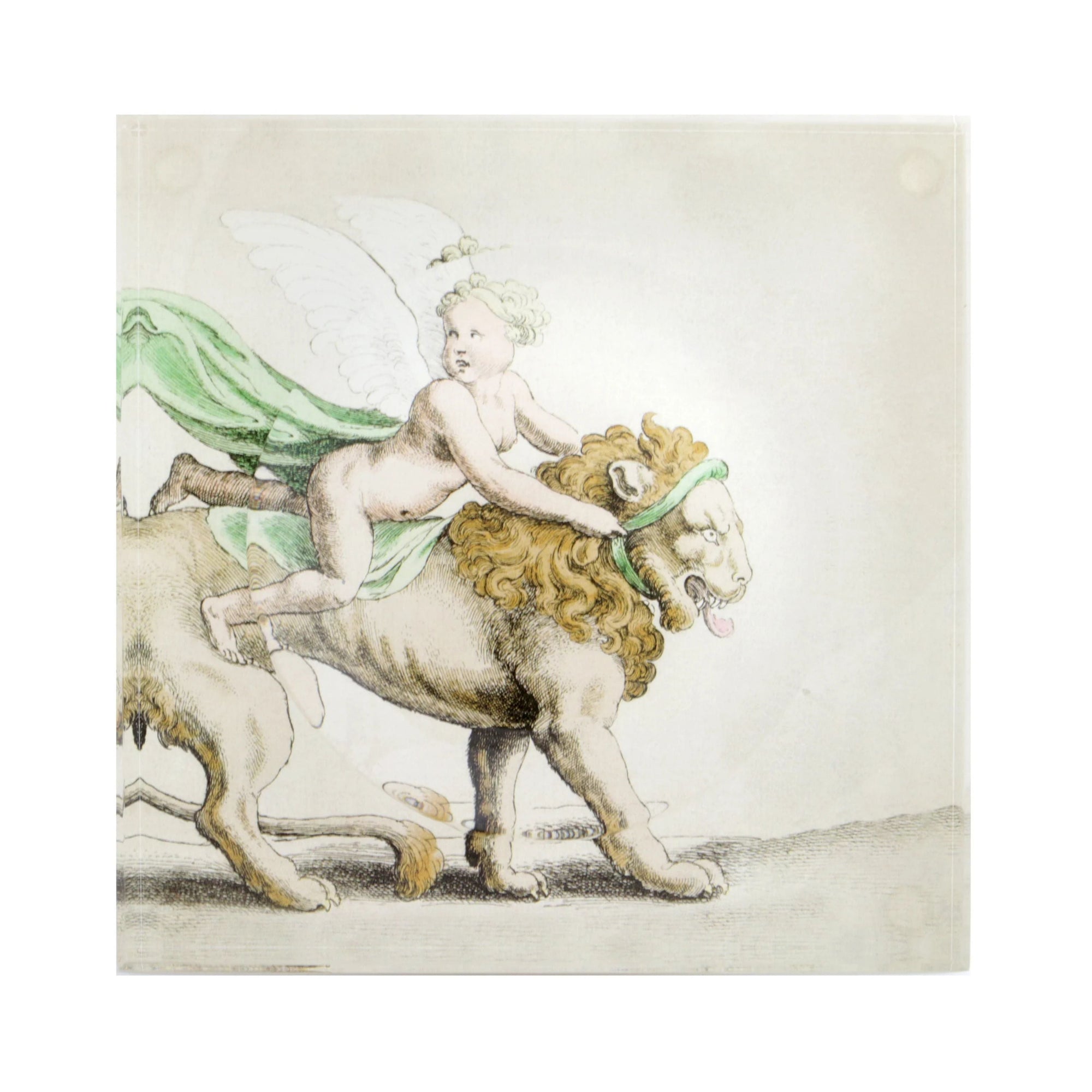 Lion & Cherub Engraving Trinket Bowl