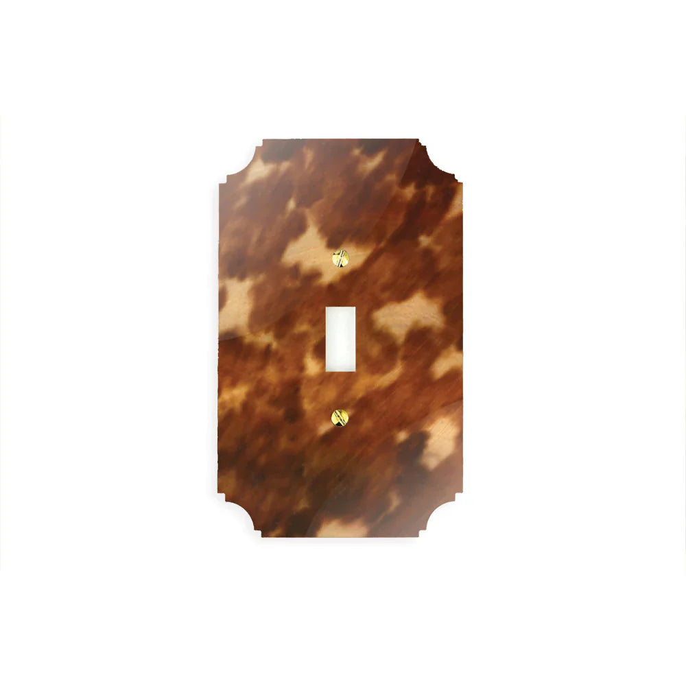 Tortoise Acrylic Switch Plates