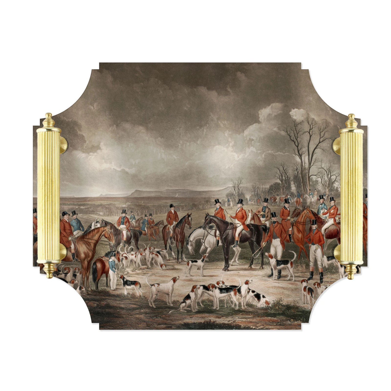 Hunt Scene Acrylic Tray