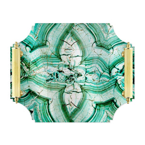 Malachite Acrylic Tray
