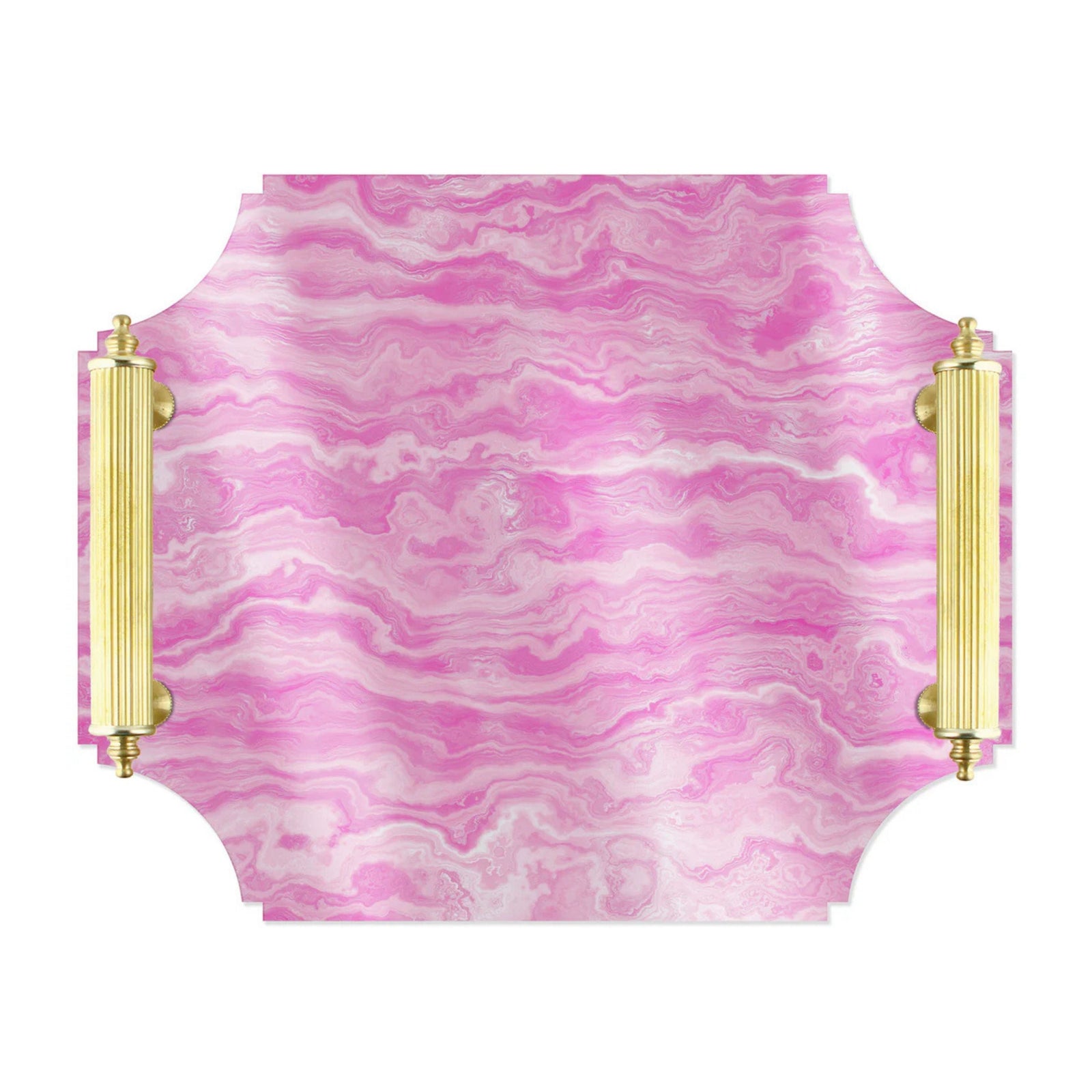 Pink Agate Acrylic Tray