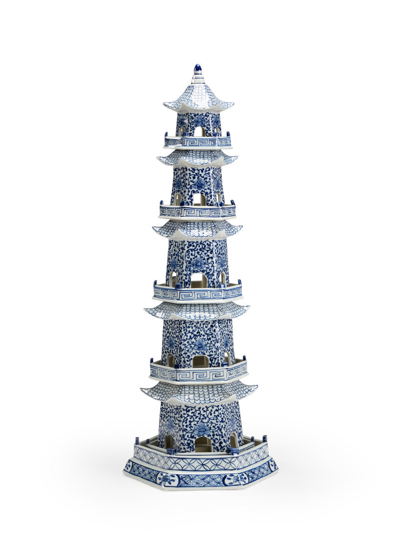 Pagoda  Decorative Accessories  Chinoiserie  Blue and White  Blue & White  Asian  Accessories Blue & White