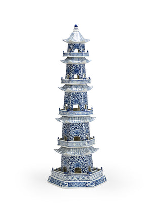 Pagoda  Decorative Accessories  Chinoiserie  Blue and White  Blue & White  Asian  Accessories Blue & White