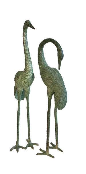 Vintage  Decorative Accessories  crane  Chairish  Bronze  Birds  Bird