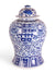 White  Jar  Chinoiserie  Chinese  Blue and White  Blue & White  Blue  asian  Accessories Blue & White