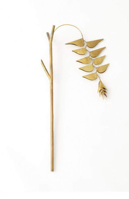 Brass Hanging Heliconia