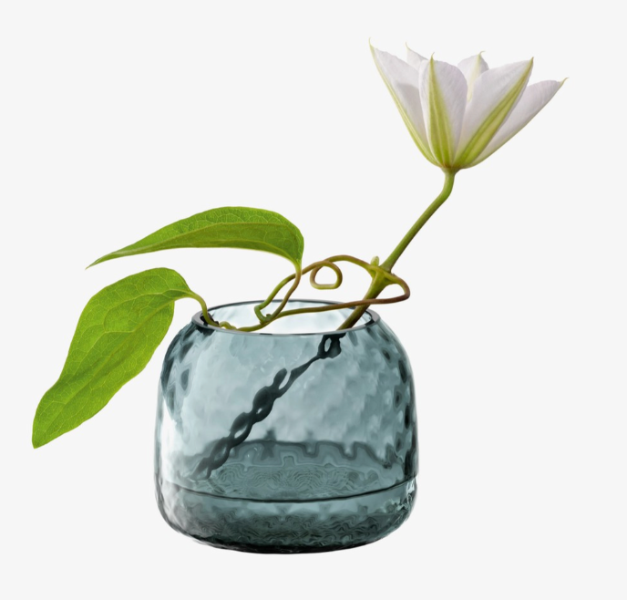 Water Blue Dapple Budvase/Votive Holder