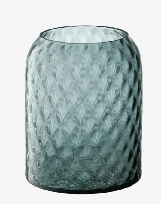 Water Blue Dappled Vase/Lantern