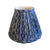 Blue and White Gathered Lampshade